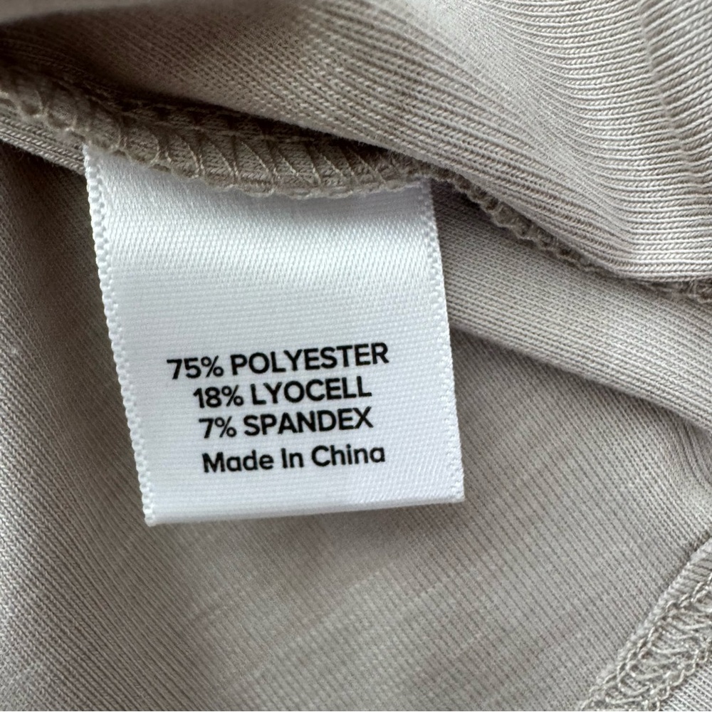 Evereve Short Sleeve Mock Neck Top in Light Beige - Picture 11 of 12